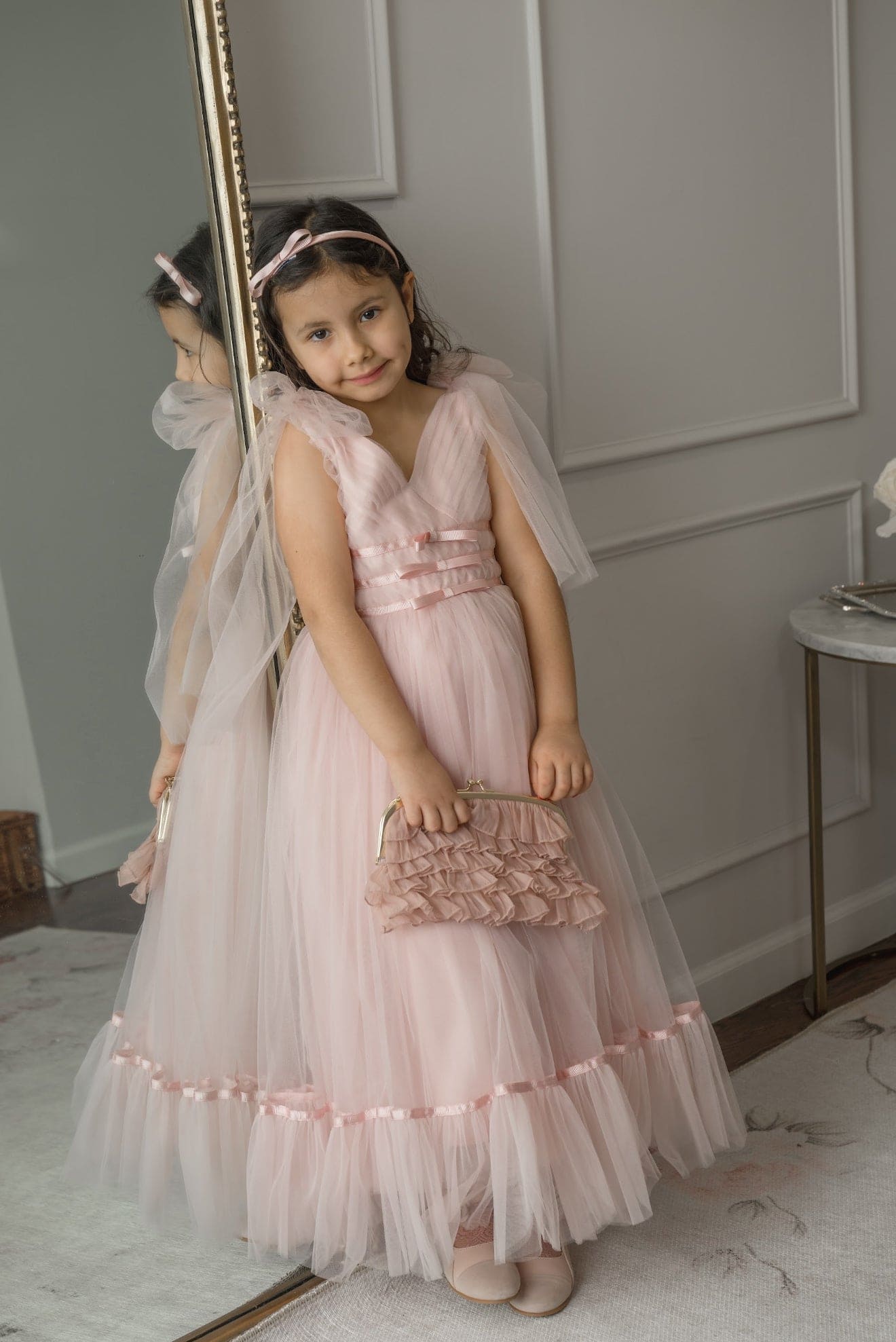 Camila Light Pink Tulle Gown