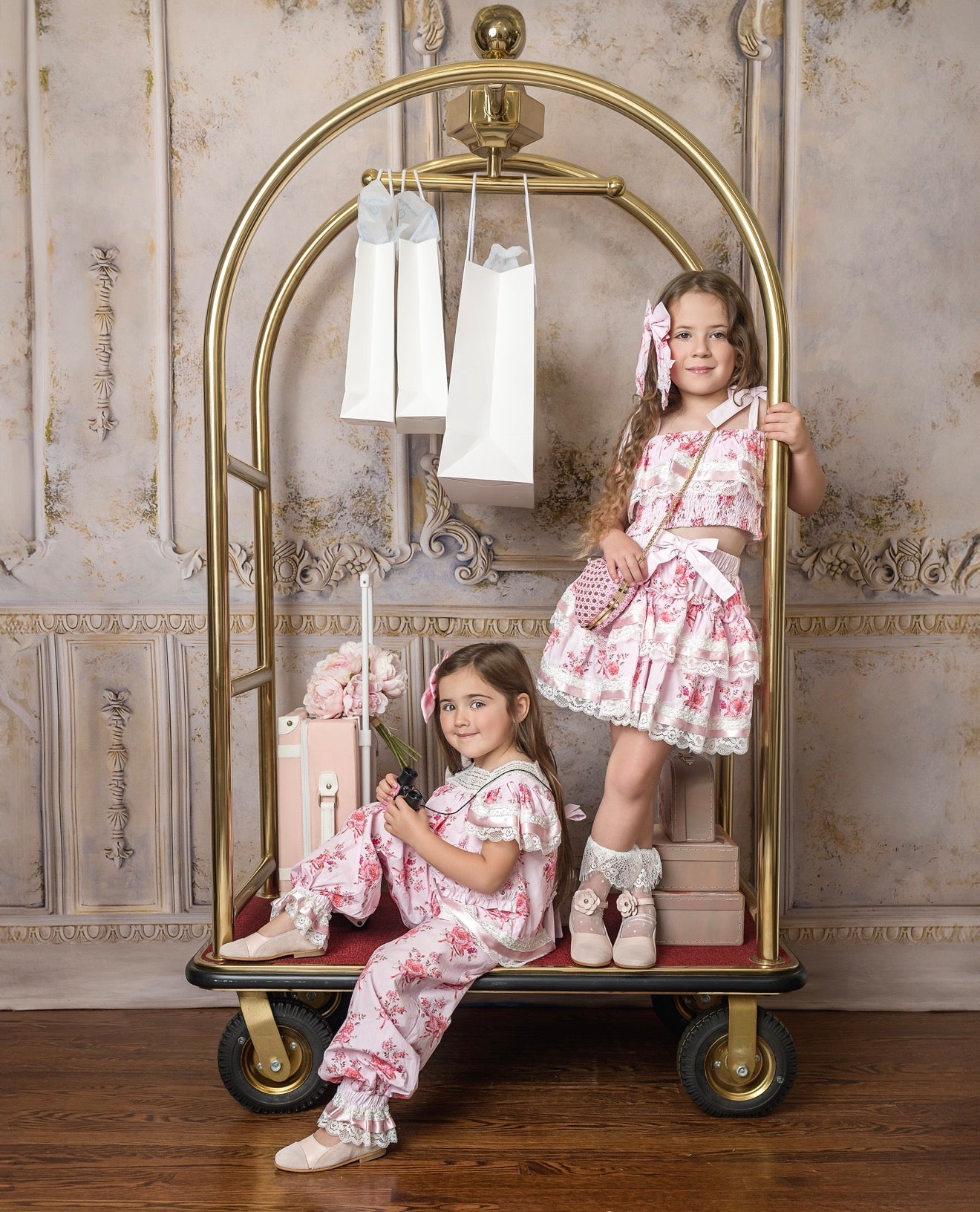 Amelia Pink Flower Print Pants