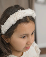 Ava Ivory Flower Headband - Petite Maison Kids