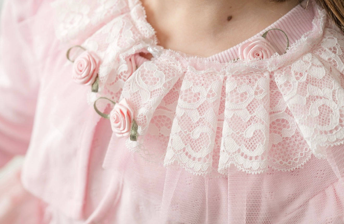 Harlow Pink Embroidered Cardigan