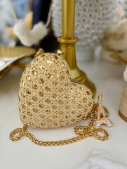 Gold Heart Bag