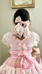 Harlow Pink Tulle Hair Bow - Petite Maison Kids