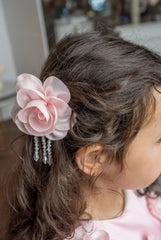 Azalea Pink Flower Hair Clip