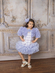 Violet Organza Ruffle Bolero Jacket - Petite Maison Kids