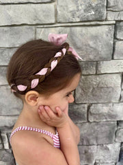 Dusty Pink Logo Chiffon Scarf - Petite Maison Kids