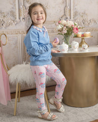 Maya Blue Cotton Sweater Top