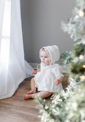 Helenus Ivory Velour Bonnet