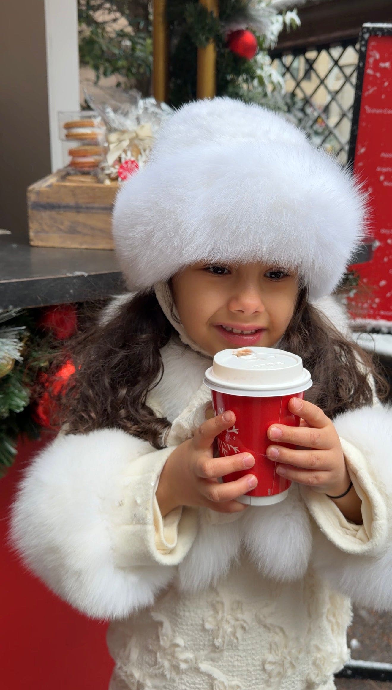 Ava Kids Fox Fur Hat