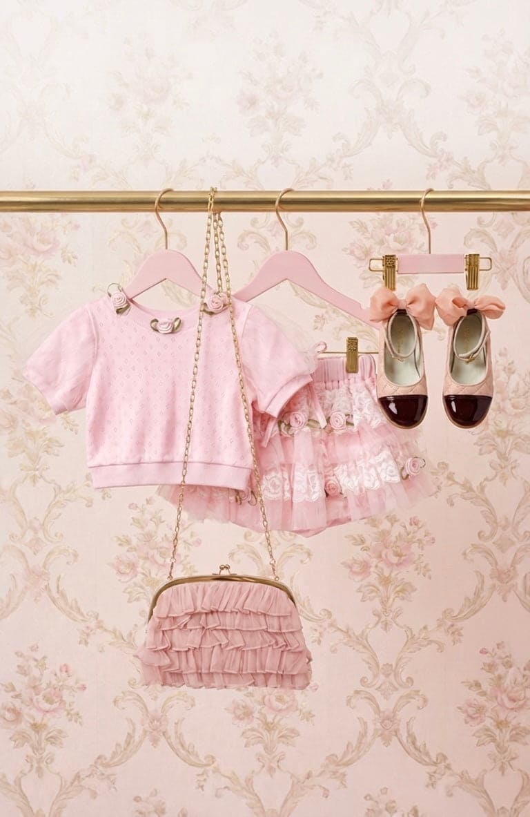 Harlow Pink Embroidered Top and Bloomers Set