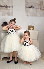 Giselle Ivory Criss-Cross Tulle Dress