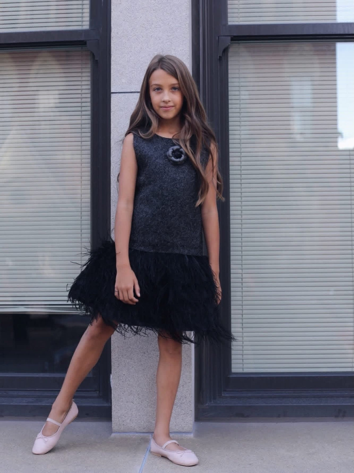 Black Swan Feather Dress
