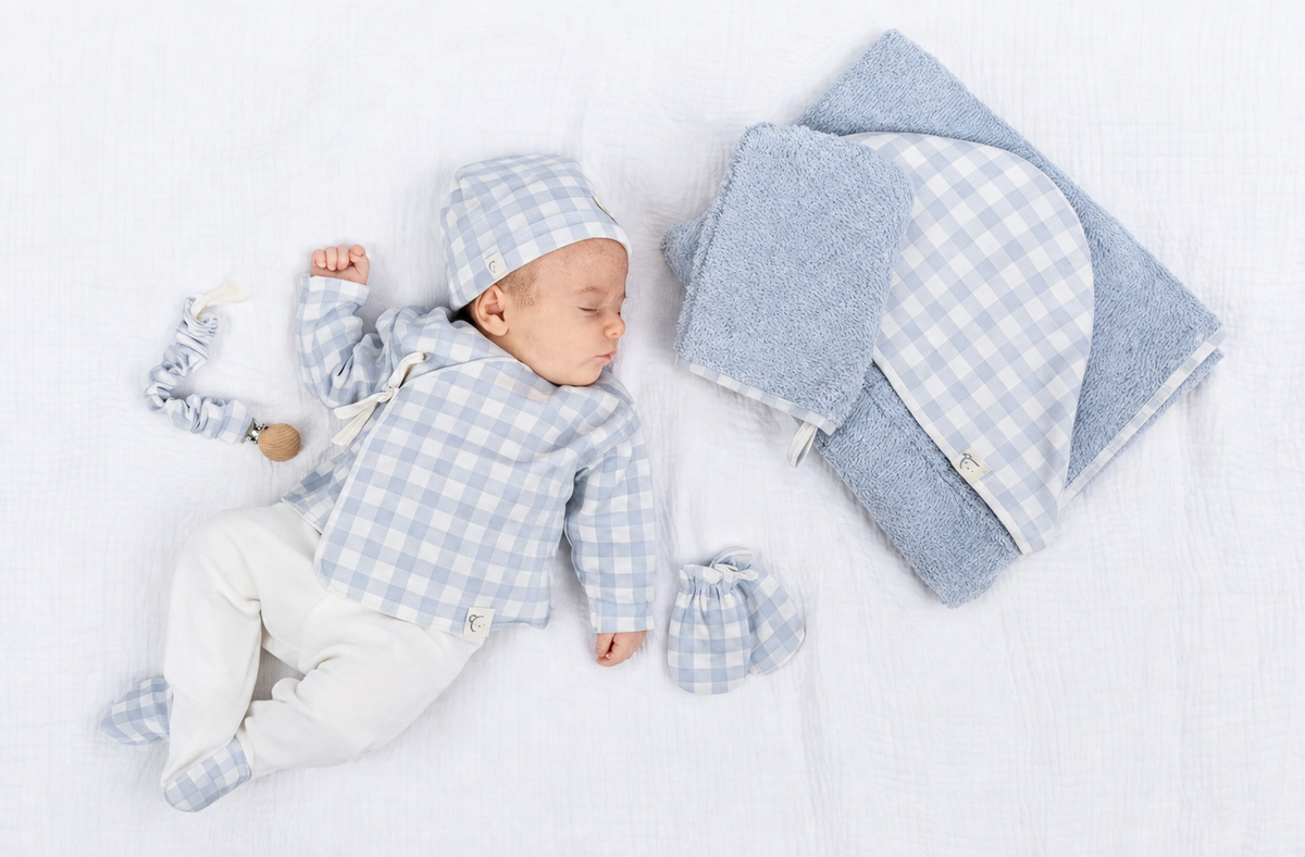 Vichy Baby Gift Set Periwinkle Blue Layette Set