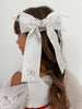 Constanza White Ceremony Hair Bow