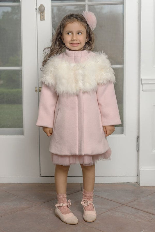 Milana Victoria Faux Fur Sweater Coat – Petite Maison Kids