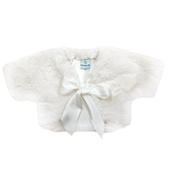 White Faux Fur Bolero