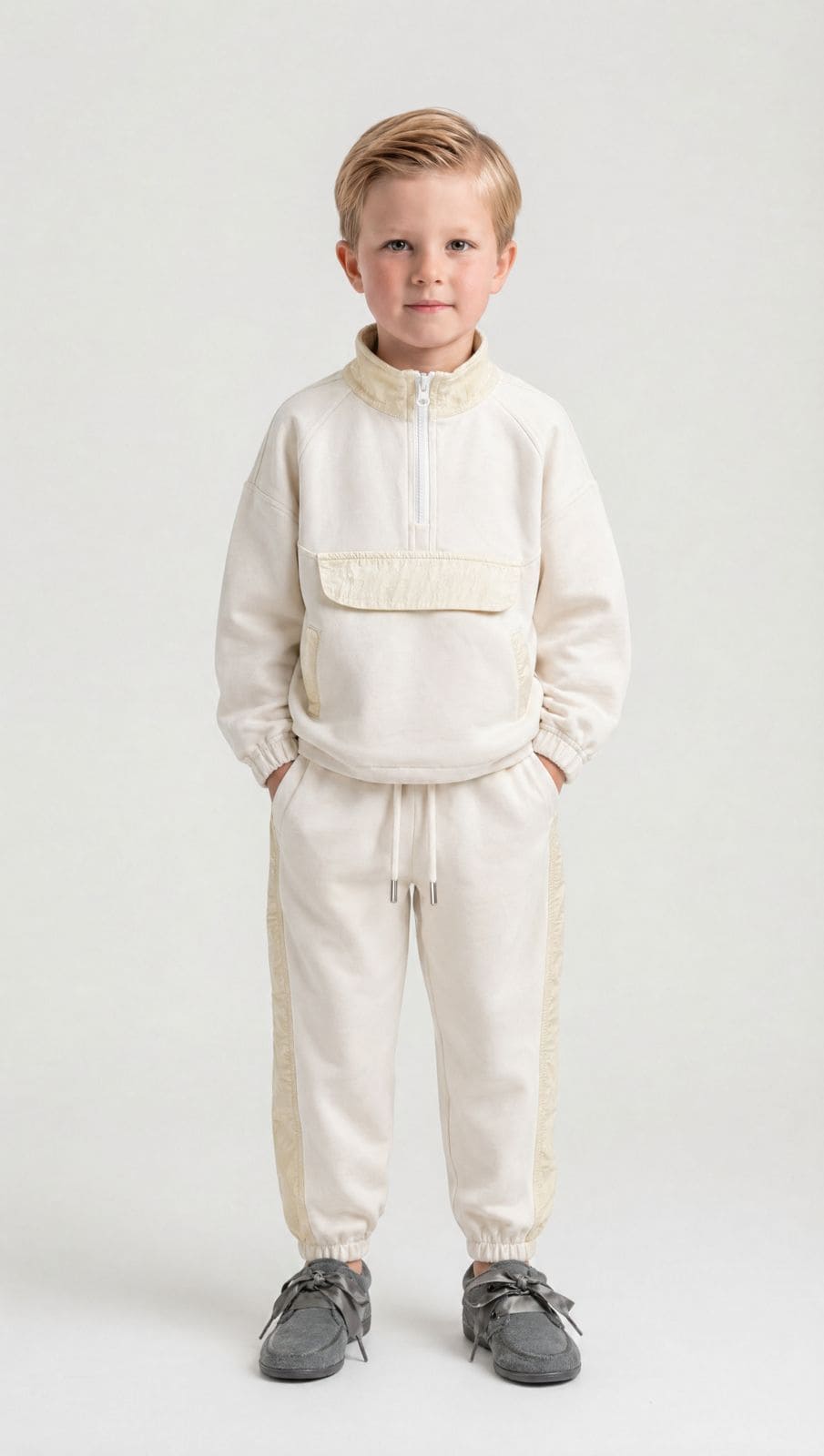 Beige Modal Track Suit