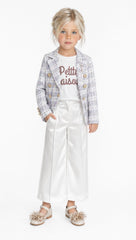 Gwen  White Wide Leg Pants