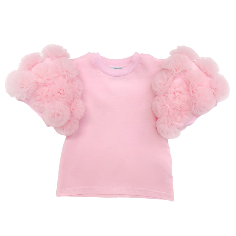 Maya Pink Flower Cotton T-Shirt