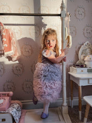 Mia Grey and Pink Ombré Cupcake Tulle Dress