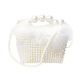 Pearl Handle Pouch Bag