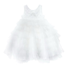 Poppy White Quilted Dress