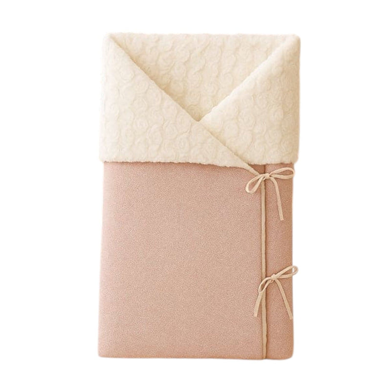 Winter Sack For Newborn with Fur and Double Bow