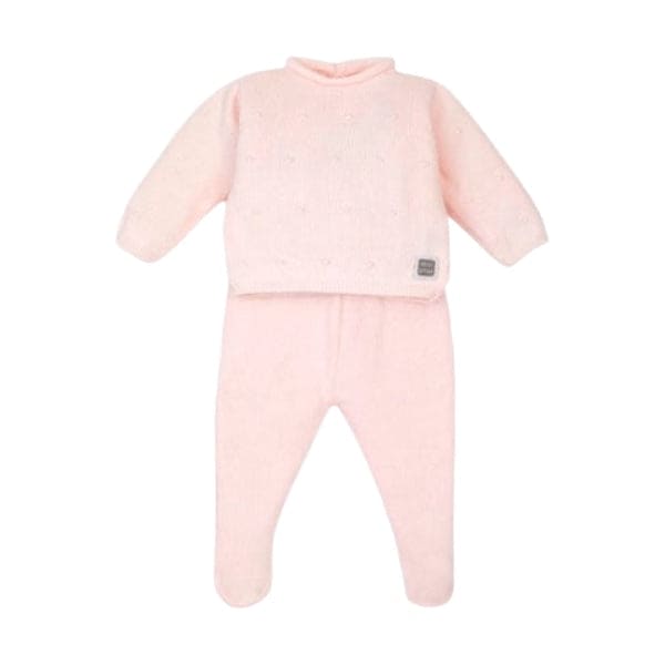 Quinque Pink Baby Girl Cotton Set
