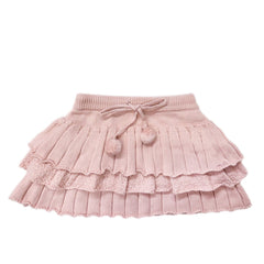 Julie Pink Knit Cotton Skirt