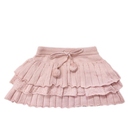 Julie Pink Knit Cotton Skirt