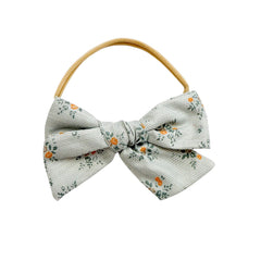 Wild Flower Grey Baby Hair Wrap