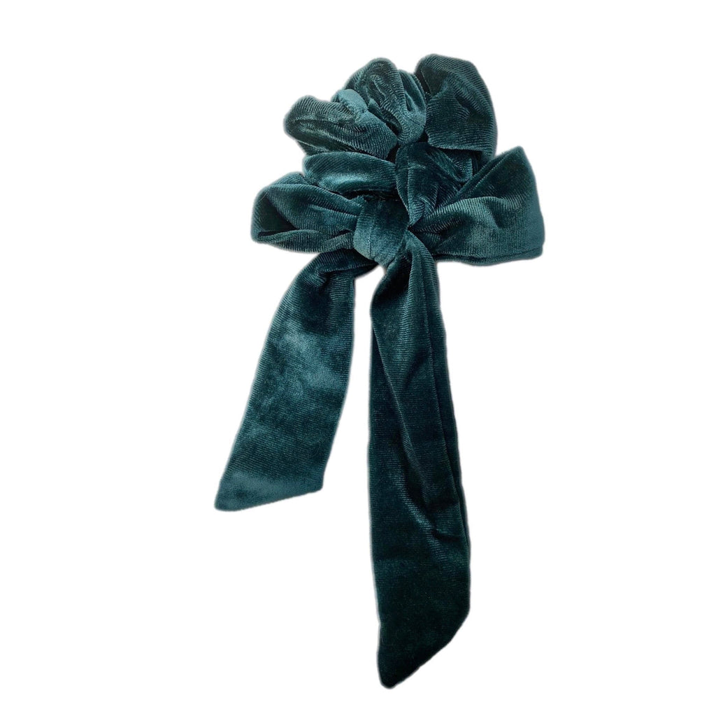 Pine Green Velvet Scrunchie
