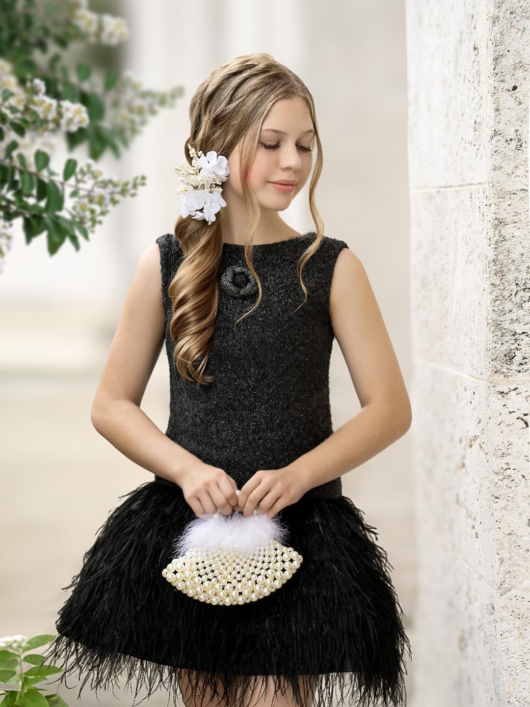 Black Swan Feather Dress