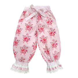 Amelia Pink Flower Print Pants