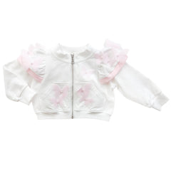 White Butterfly Cotton Jacket