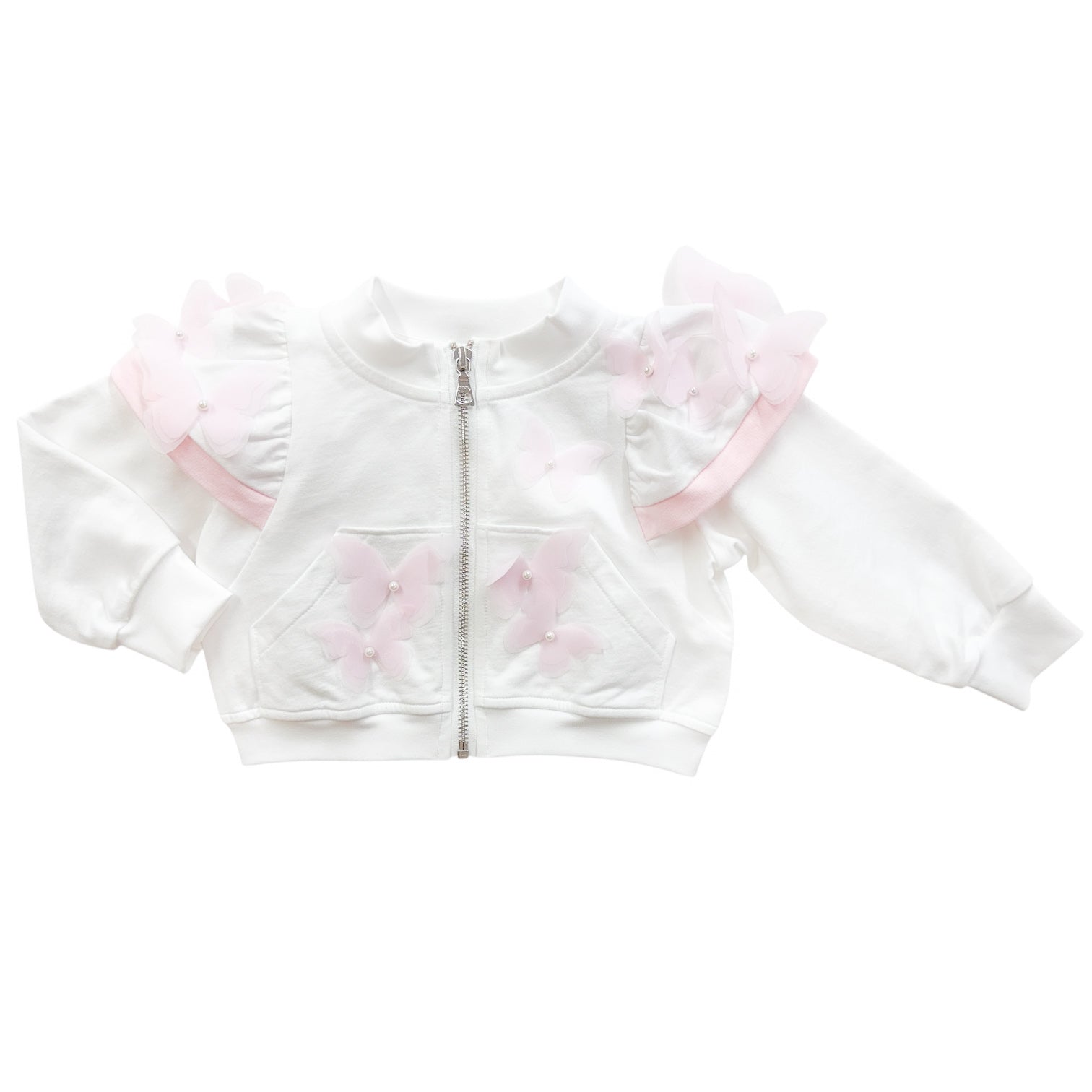 White Butterfly Cotton Jacket