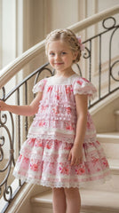 Amelia Pink Flower Print Skirt