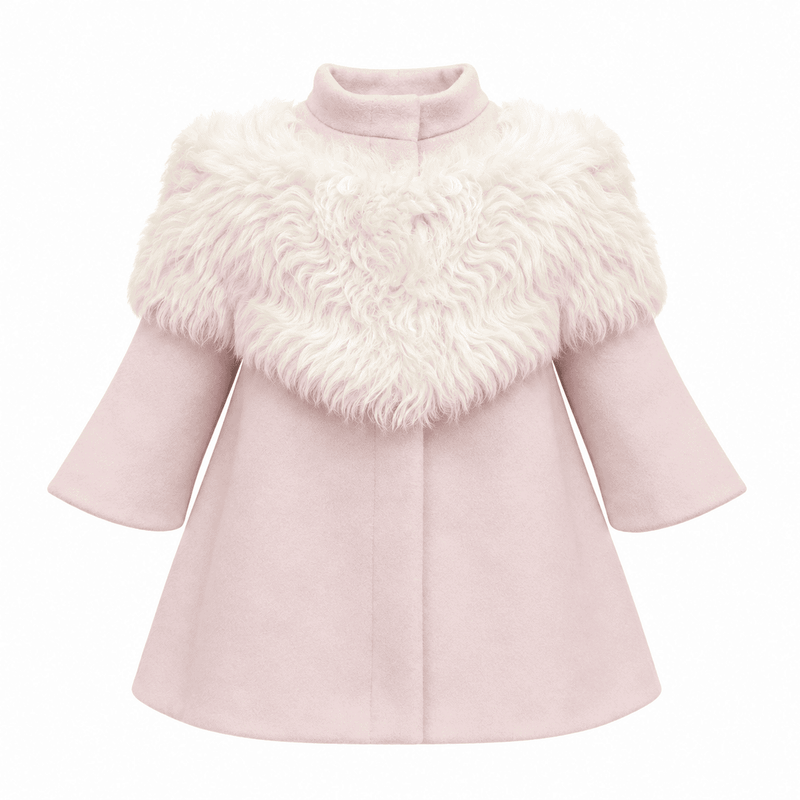 Faina Pink Wool Coat