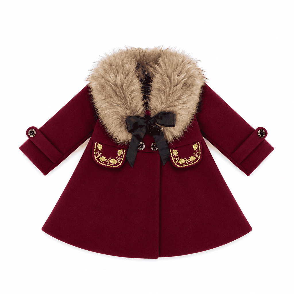 The Empress Garnet Wool Coat - Petite Maison Kids