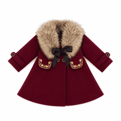 The Empress Garnet Wool Coat - Petite Maison Kids
