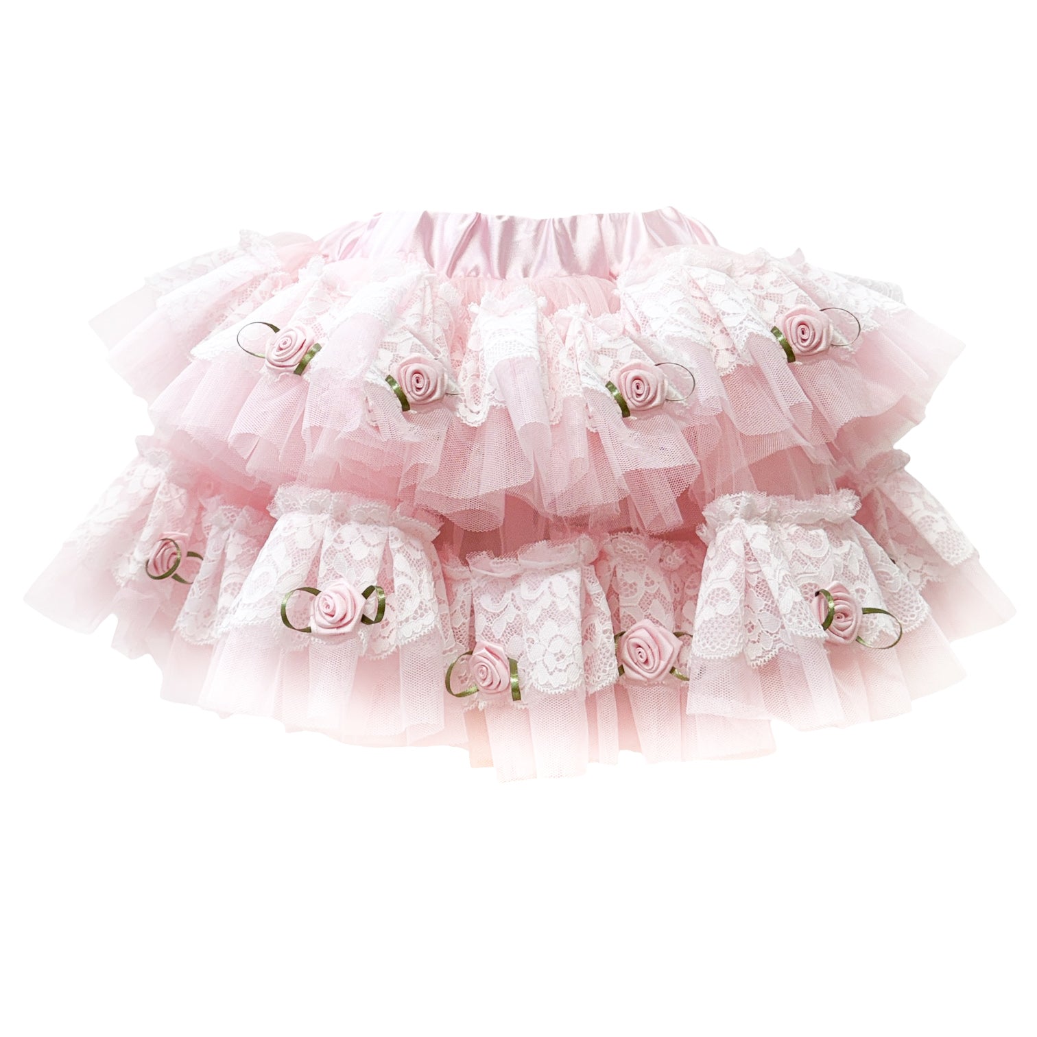 Harlow Pink Embroidered Tulle Skirt