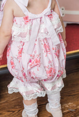 Amelia Pink Flower Print Romper