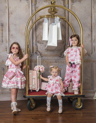 Amelia Pink Flower Print Pants