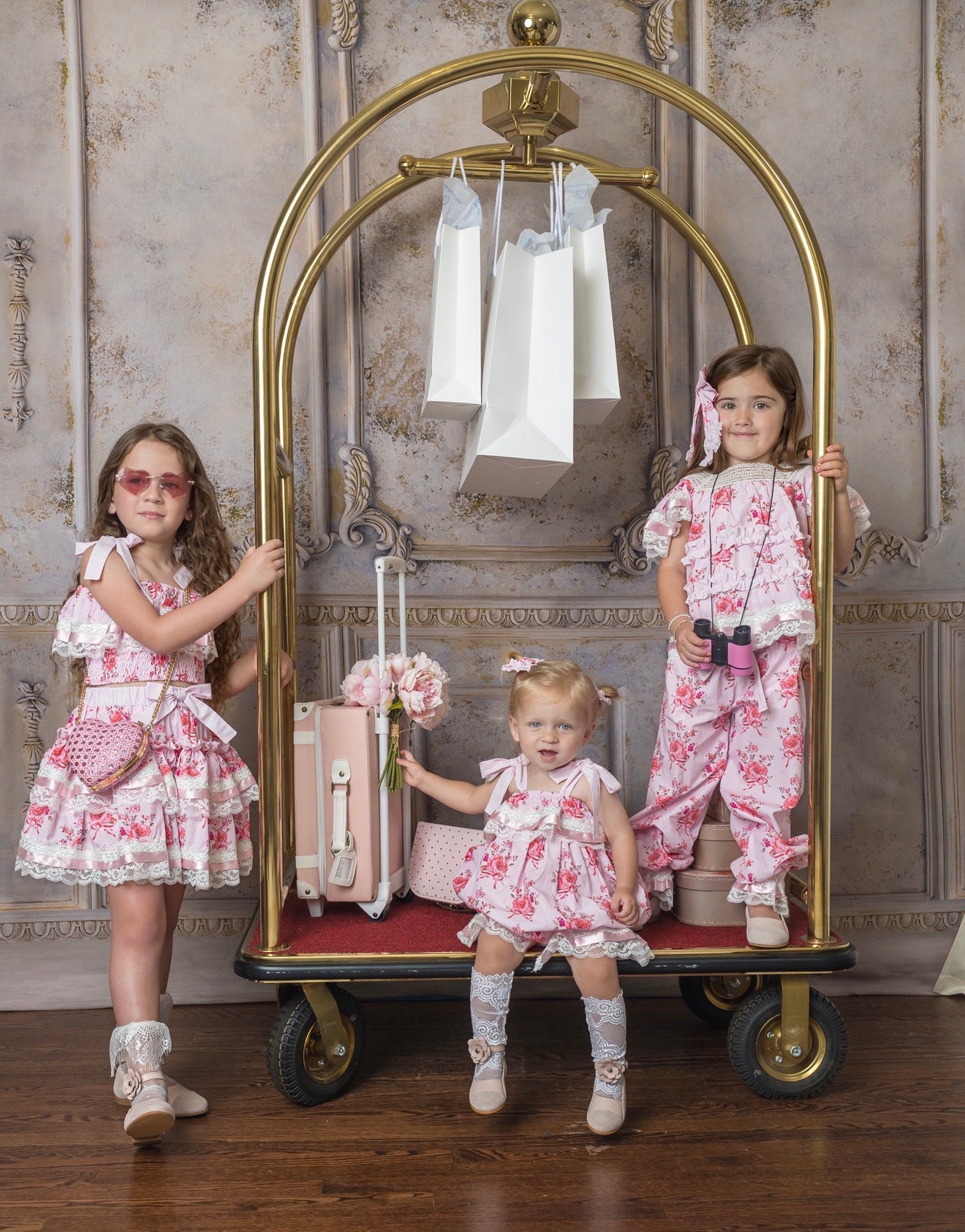 Amelia Pink Flower Print Pants