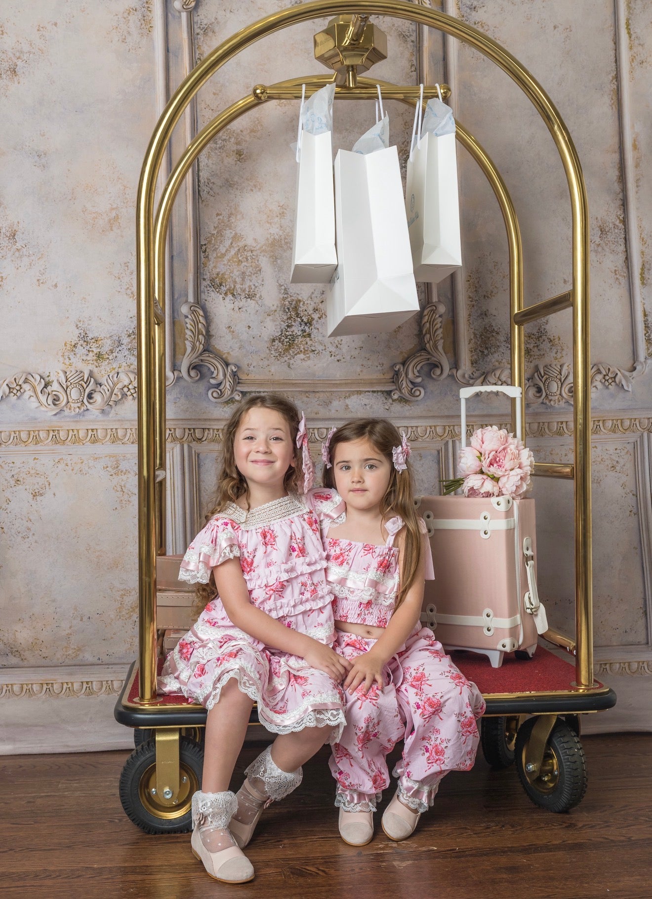 Amelia Pink Flower Print Pants