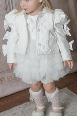 Poppy White Quilted Jacket