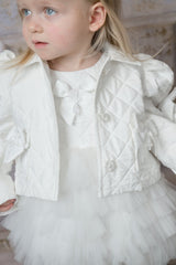 Poppy White Quilted Jacket