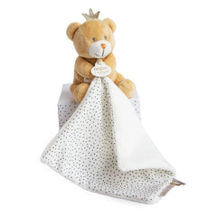 Little King Bear Plush with Doudou Baby Blanket