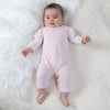 Pink Knit Babygrow and Hat Set