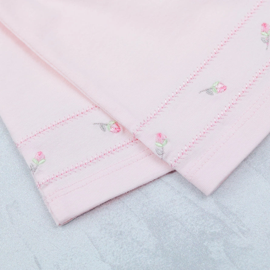 Judy Pink Girls Pretty Top and Shorts Set