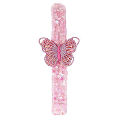 Butterfly Sequin Slap Bracelet
